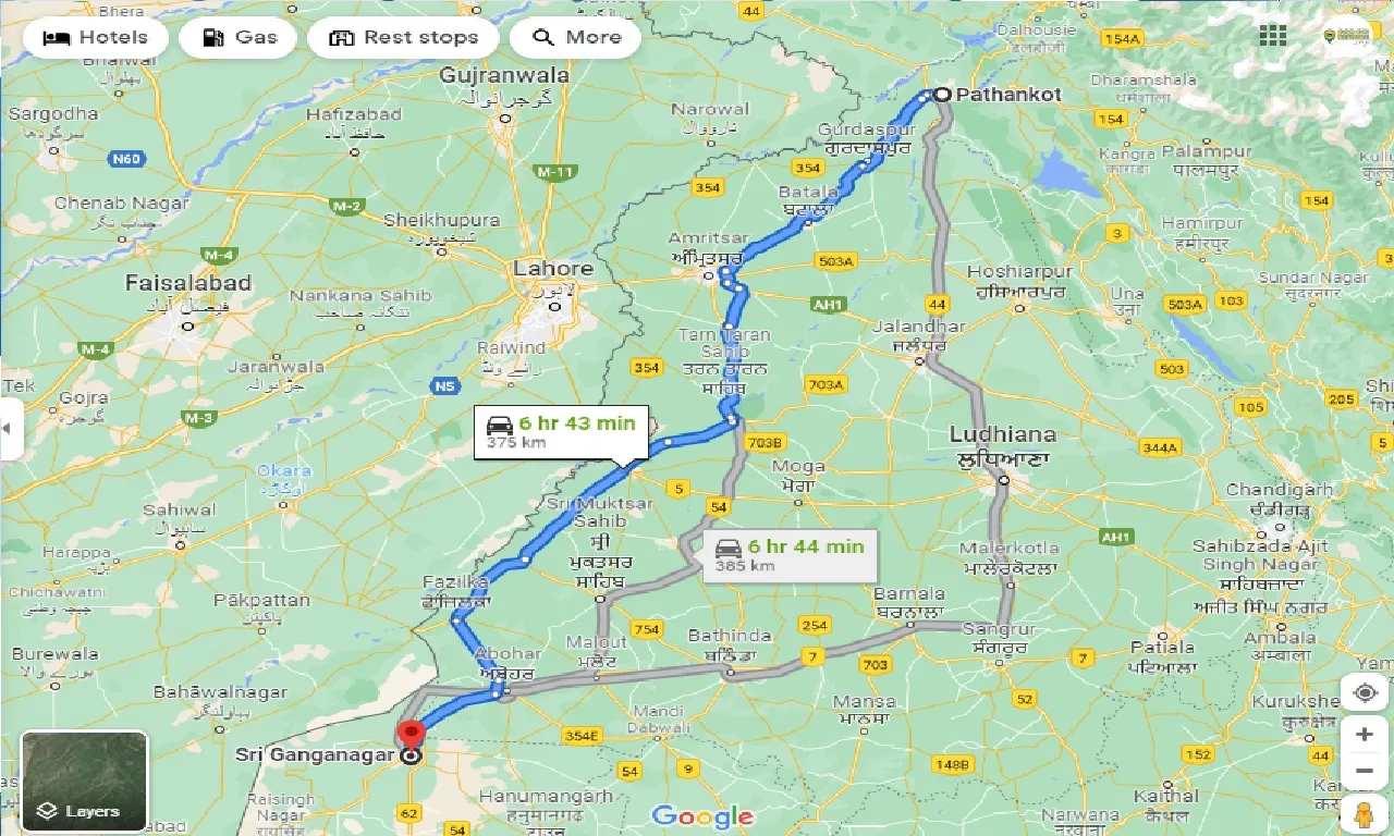 pathankot-to-sri-ganganagar-taxi