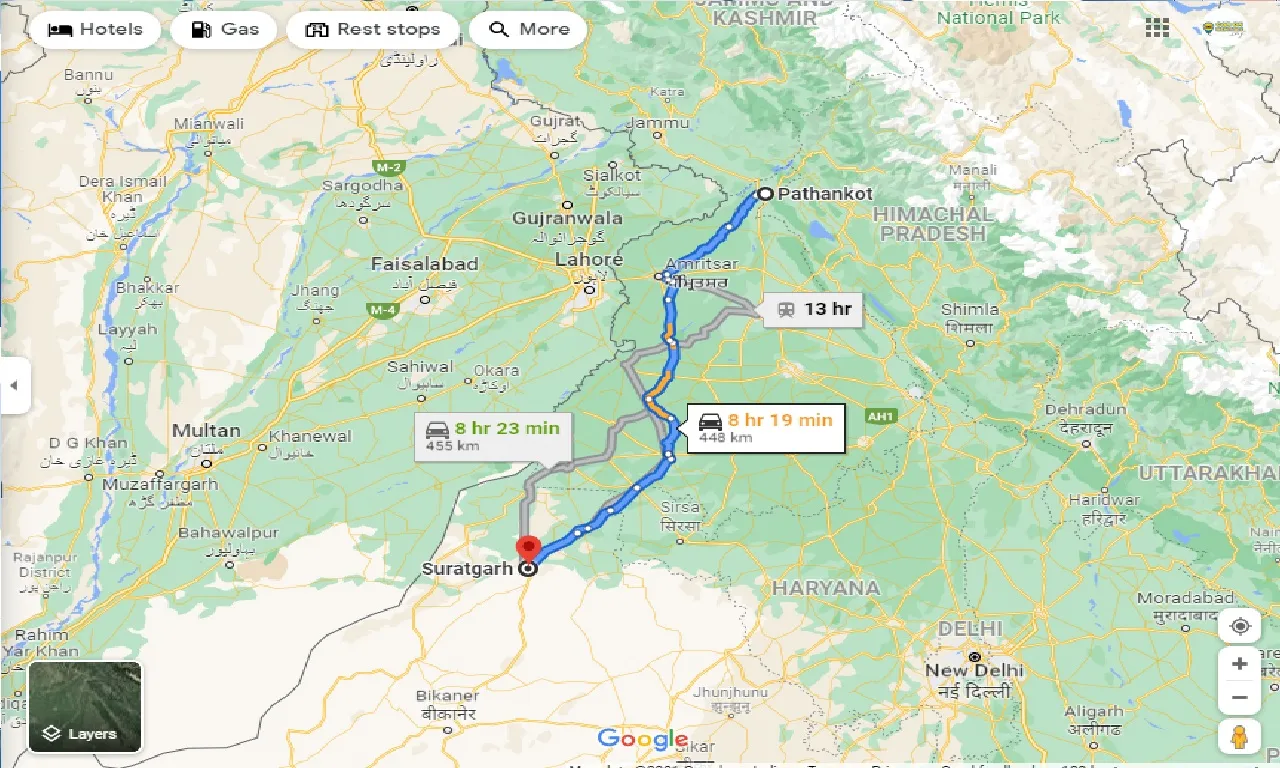 pathankot-to-suratgarh-taxi