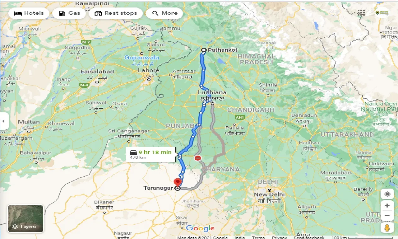 pathankot-to-taranagar-one-way