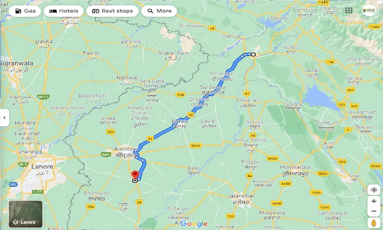 pathankot-to-tarn-saran-sahib-one-way