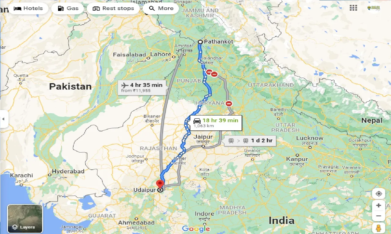 pathankot-to-udaipur-taxi
