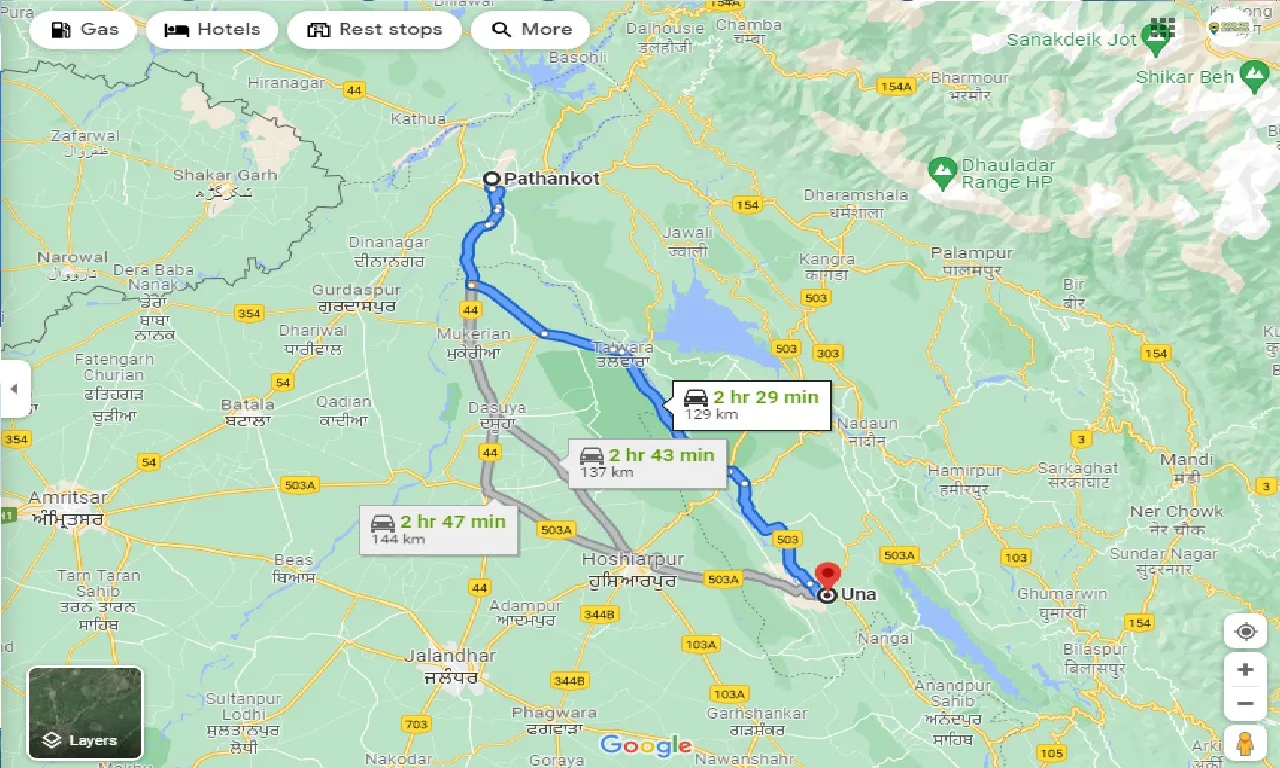 pathankot-to-una-one-way