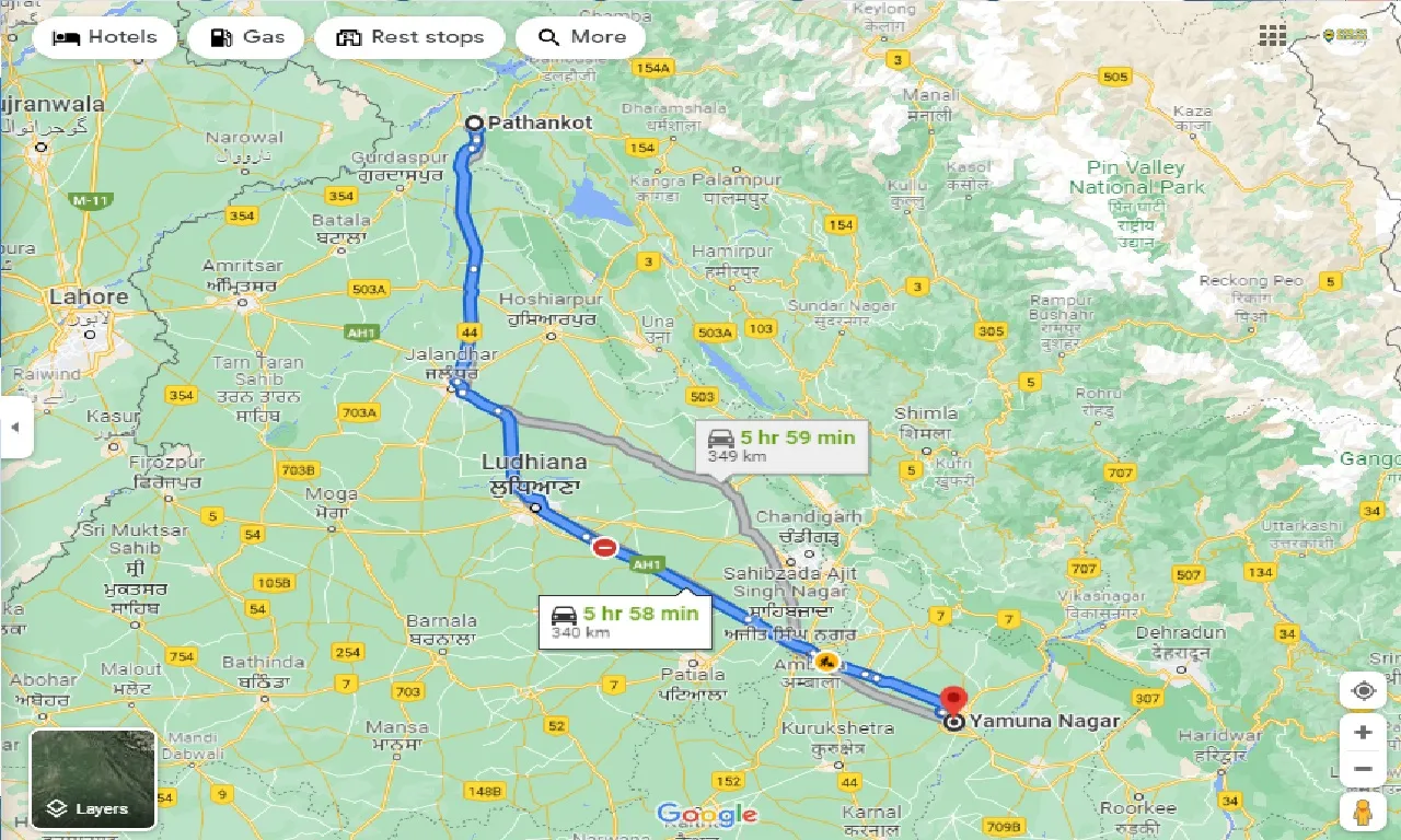 pathankot-to-yamuna-nagar-taxi