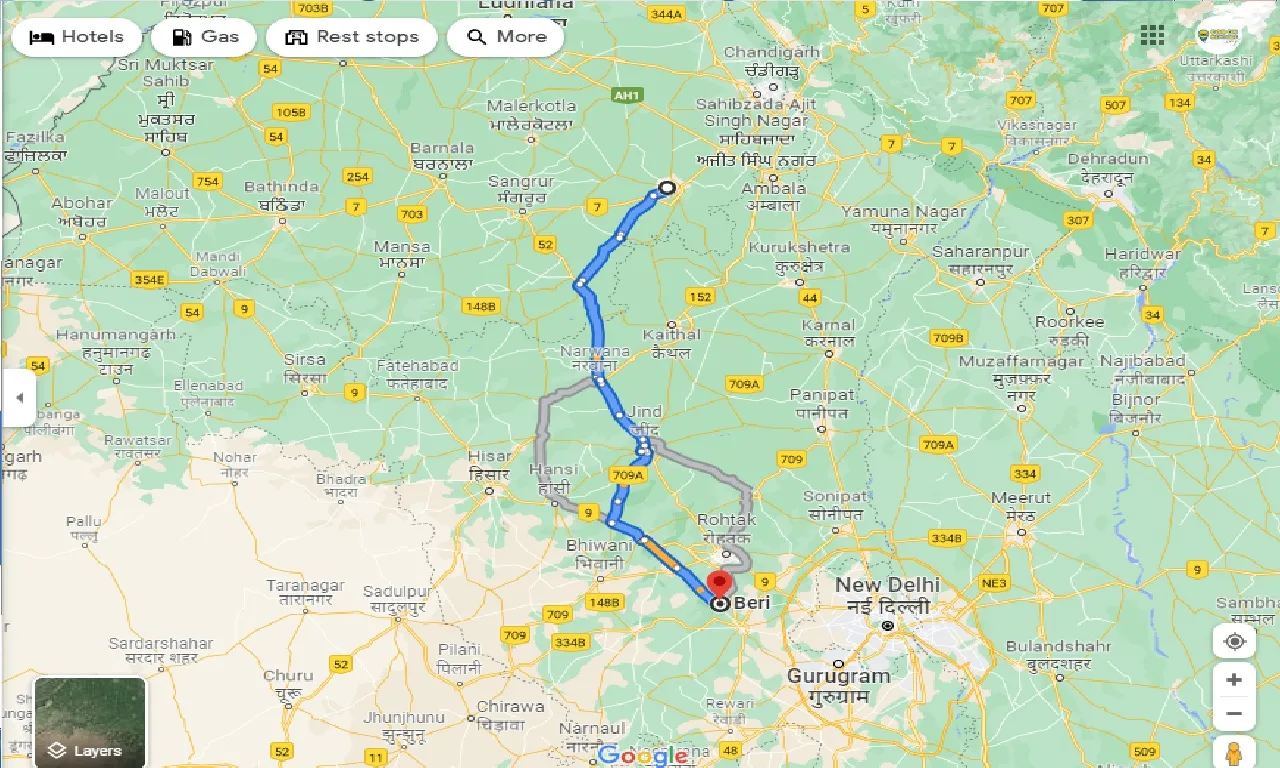 patiala-to-beri-one-way