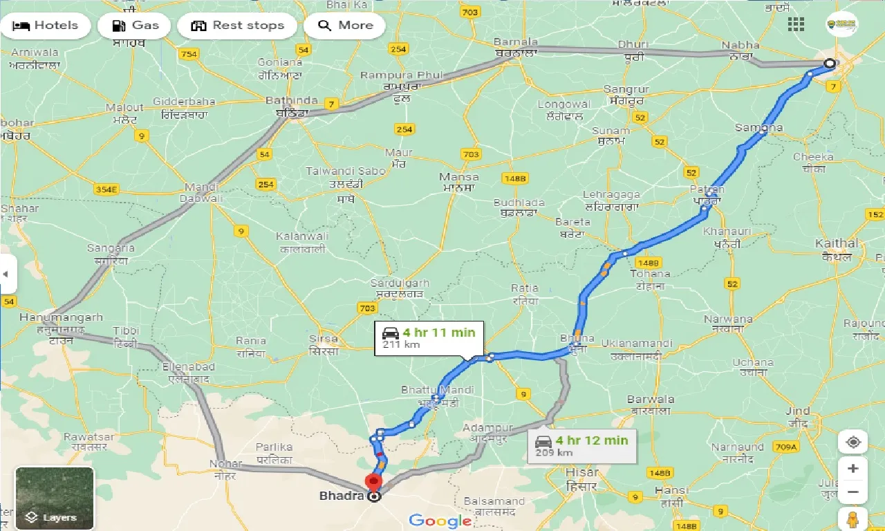 patiala-to-bhadra-taxi