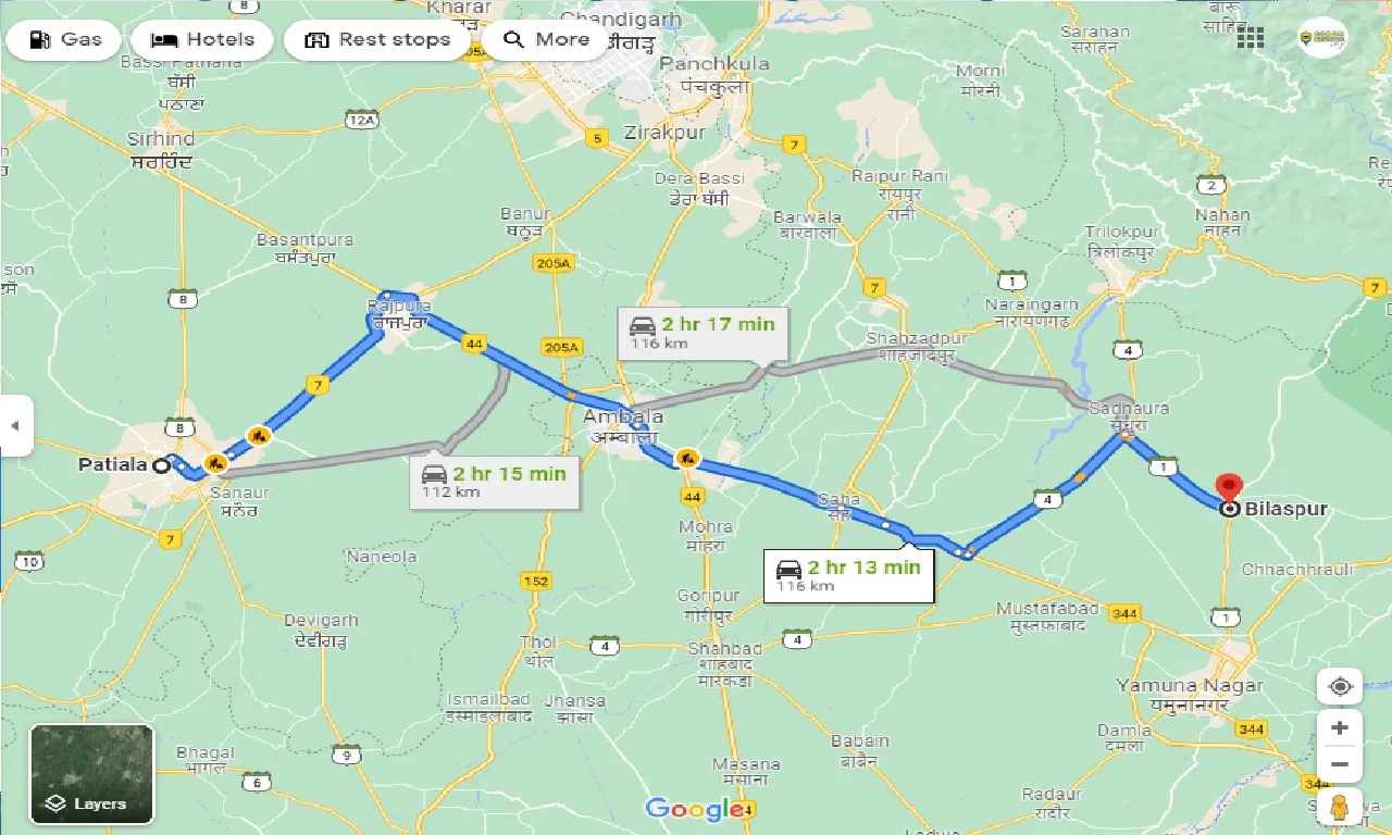 patiala-to-bilaspur-haryana-one-way
