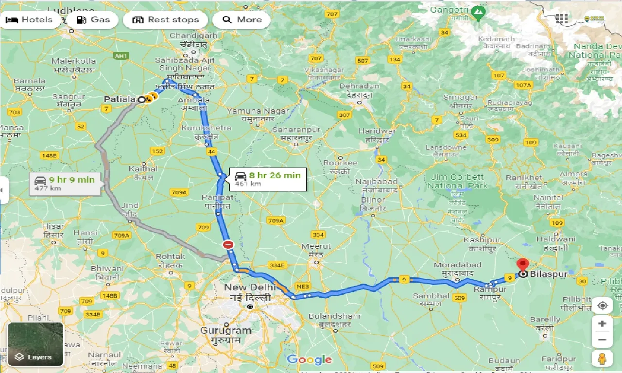 patiala-to-bilaspur-up-one-way