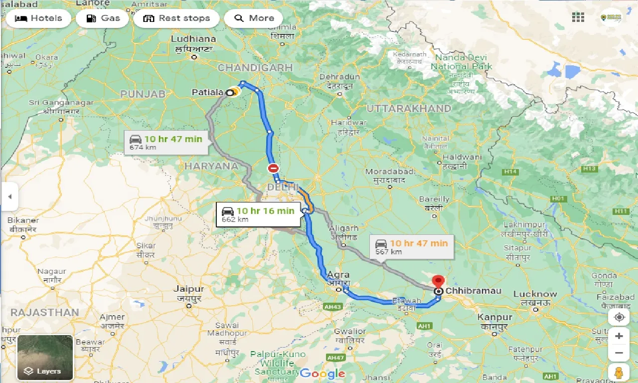 patiala-to-chhibramau-one-way