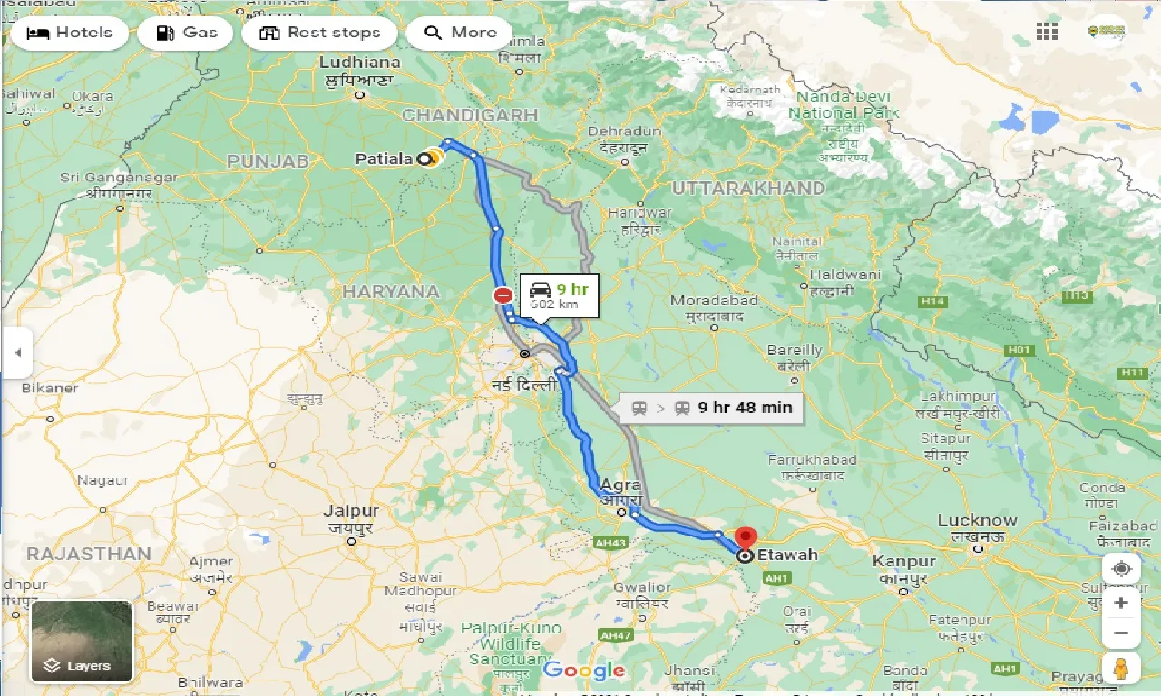 patiala-to-etawah-taxi