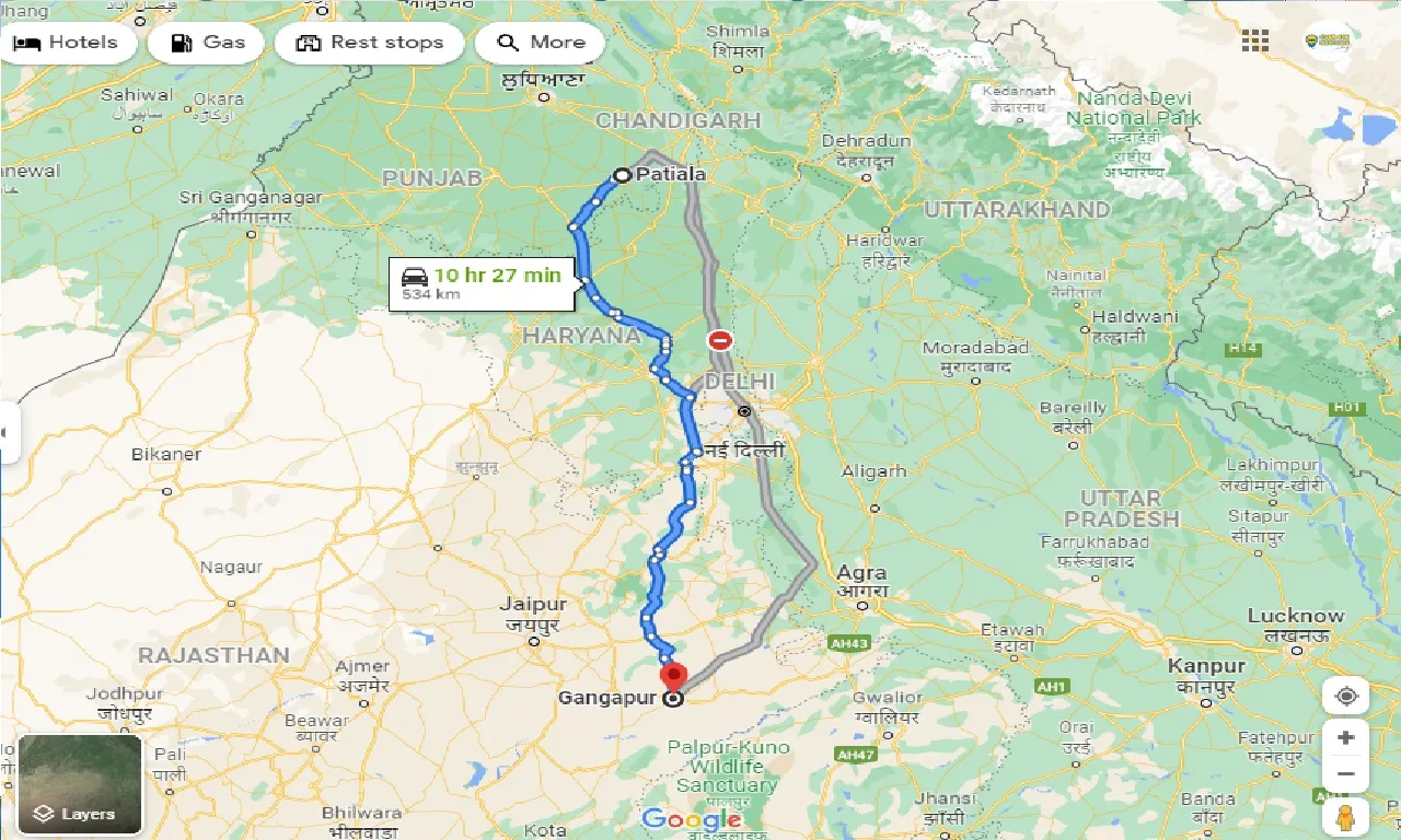patiala-to-gangapur-city-one-way