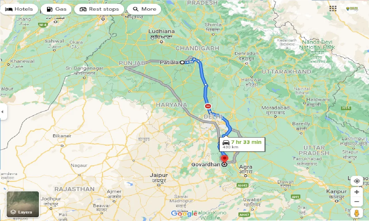 patiala-to-govardhan-taxi