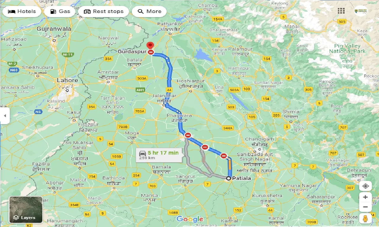 patiala-to-gurdaspur-one-way