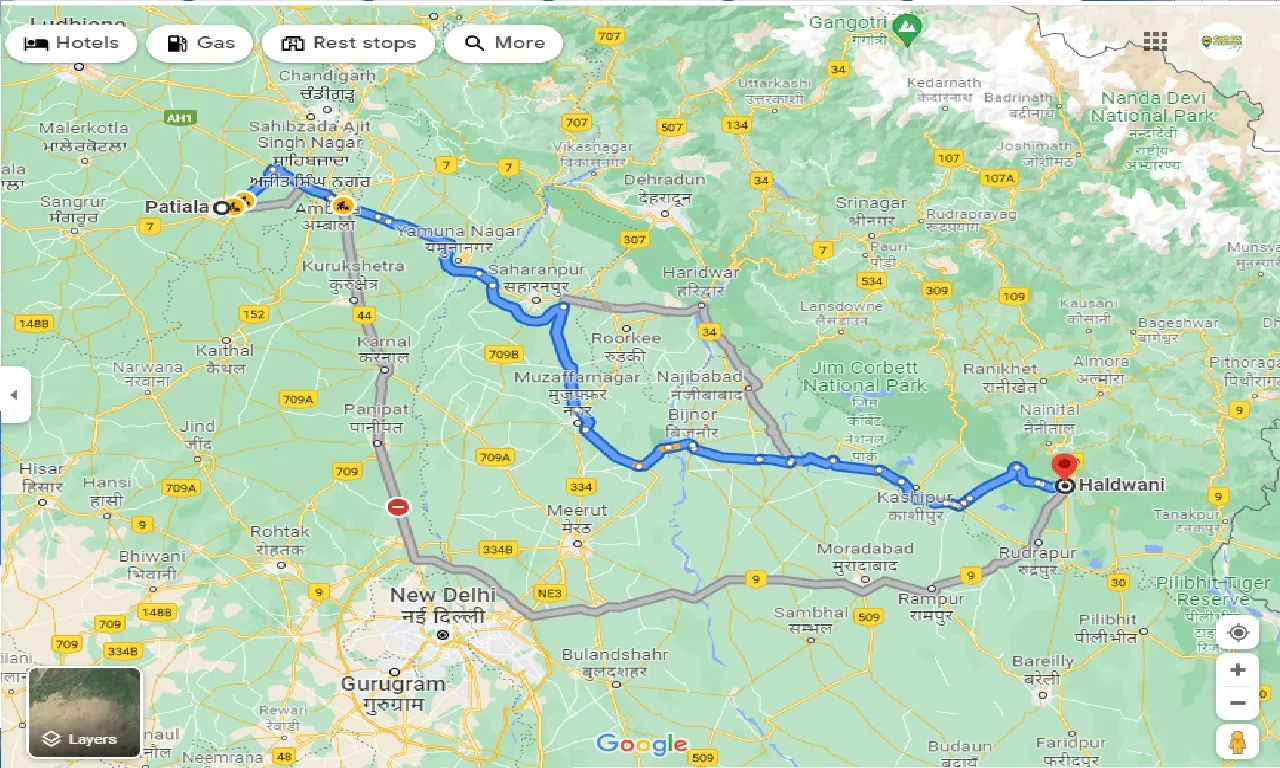 patiala-to-haldwani-taxi