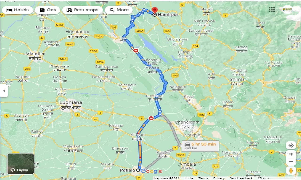 patiala-to-hamirpur-taxi