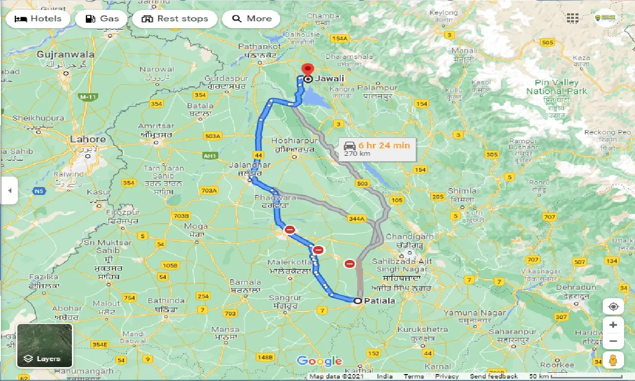 patiala-to-jawali-taxi