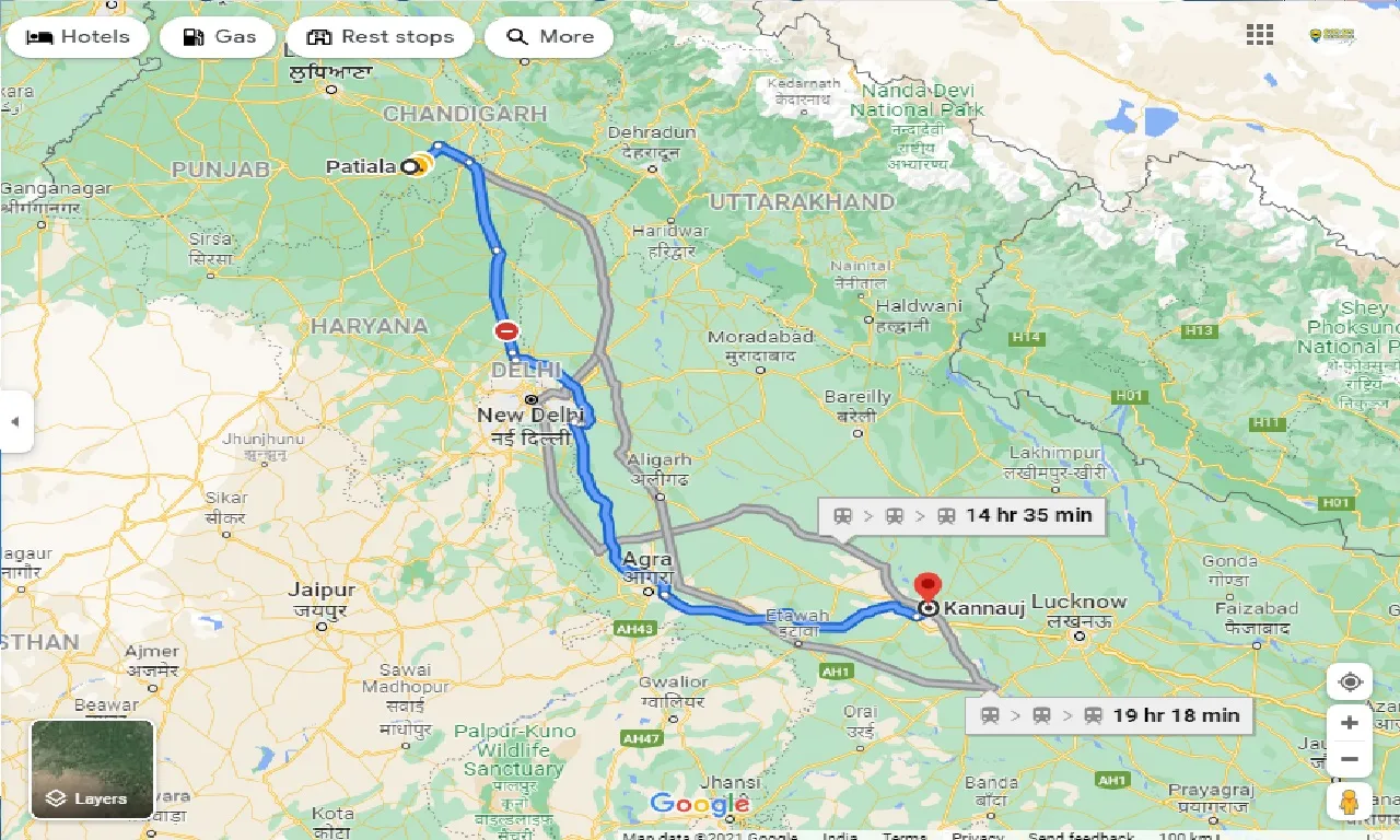 patiala-to-kannauj-taxi