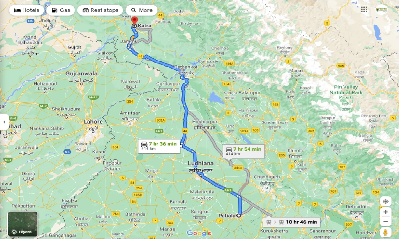 patiala-to-katra-one-way