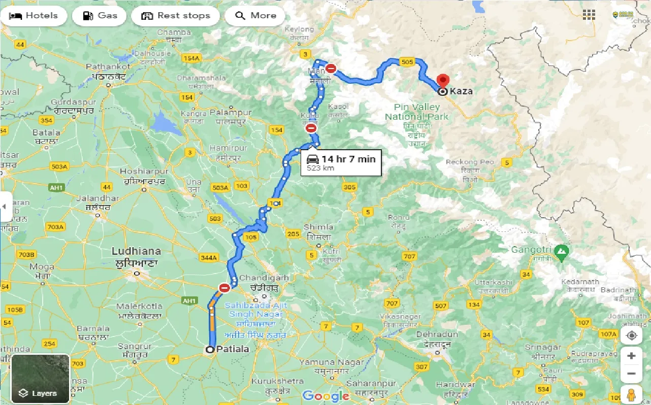 patiala-to-kaza-taxi