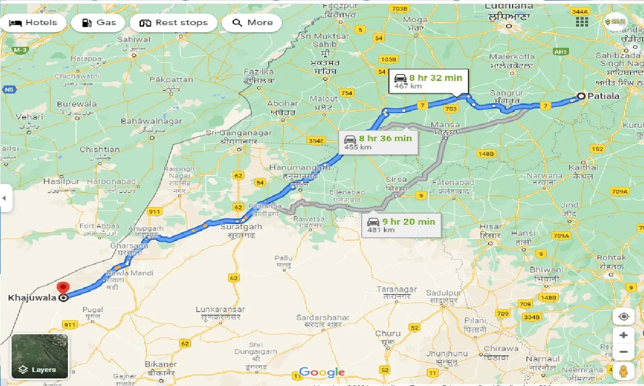 patiala-to-khajuwala-taxi