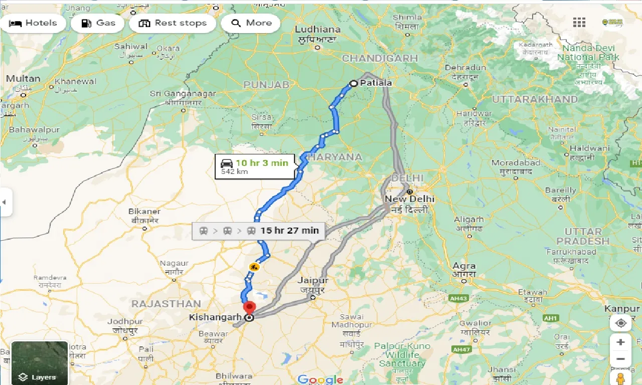 patiala-to-kishangarh-taxi