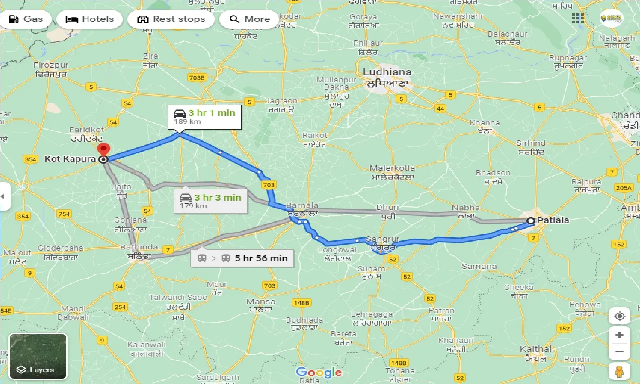 patiala-to-kot-kapura-one-way