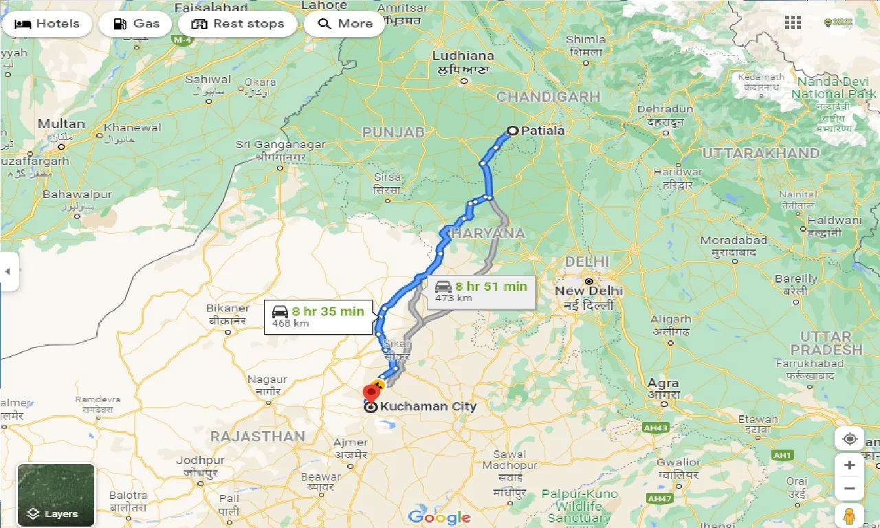 patiala-to-kuchaman-taxi