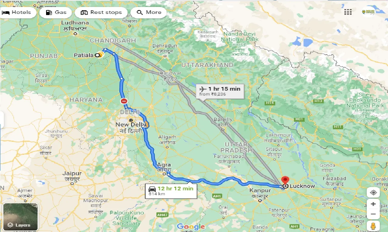 patiala-to-lucknow-taxi