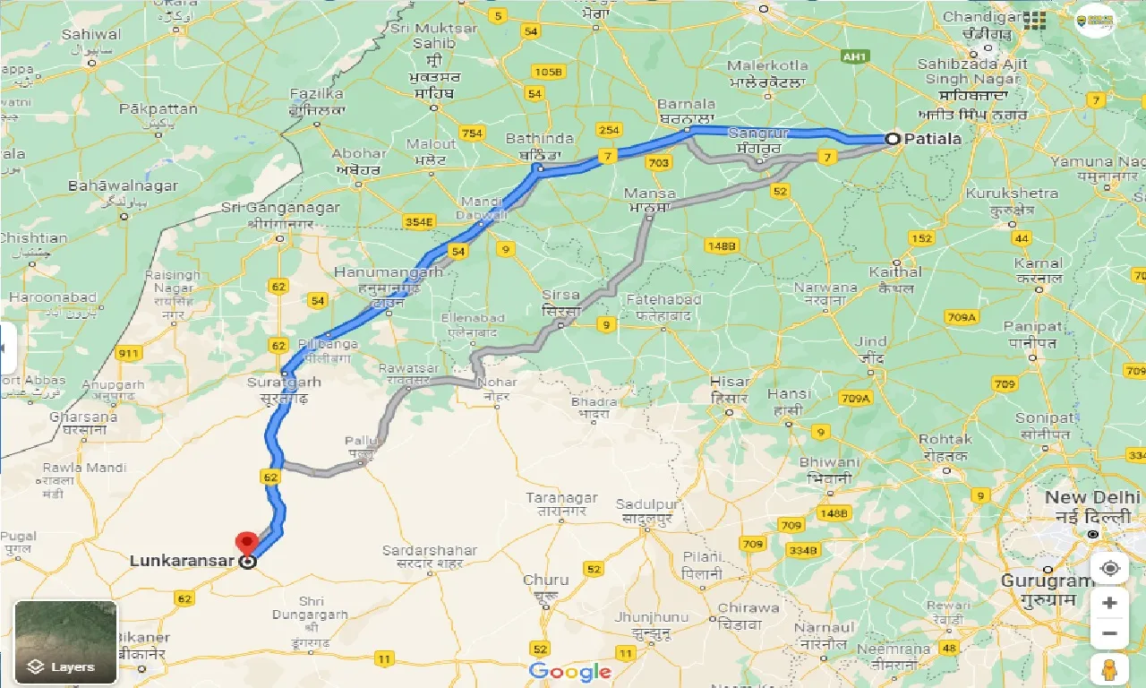 patiala-to-lunkaransar-taxi
