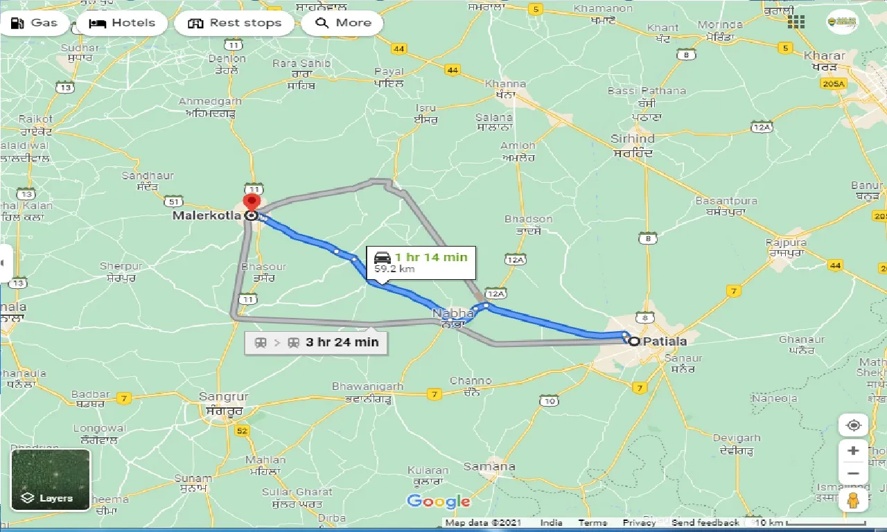 patiala-to-malerkotla-one-way
