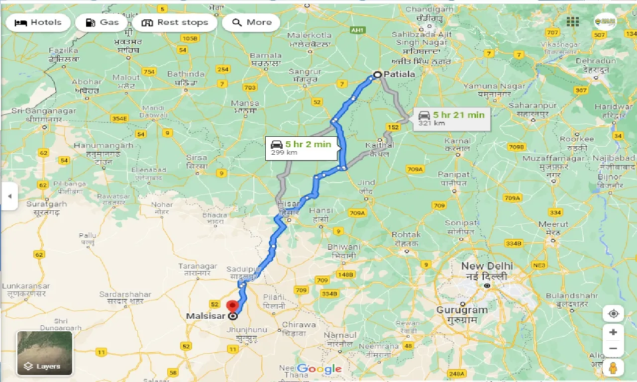 patiala-to-malsisar-taxi