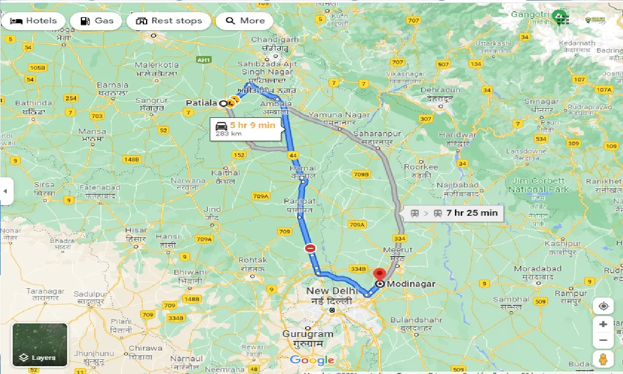 patiala-to-modinagar-taxi
