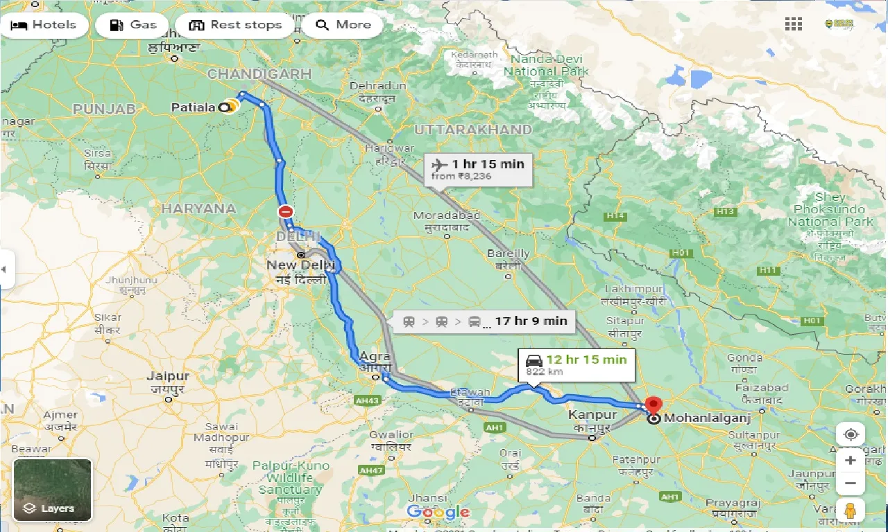 patiala-to-mohanlalganj-taxi