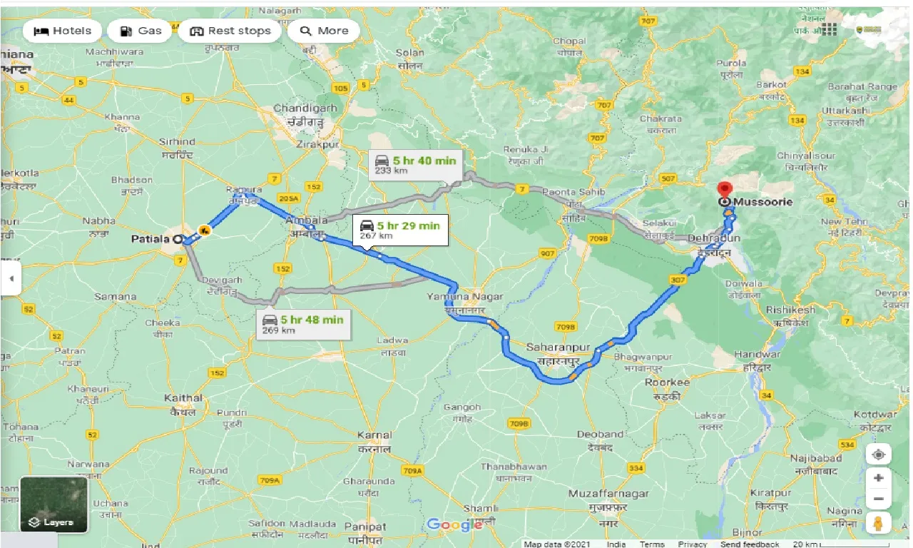 patiala-to-mussoorie-round-trip