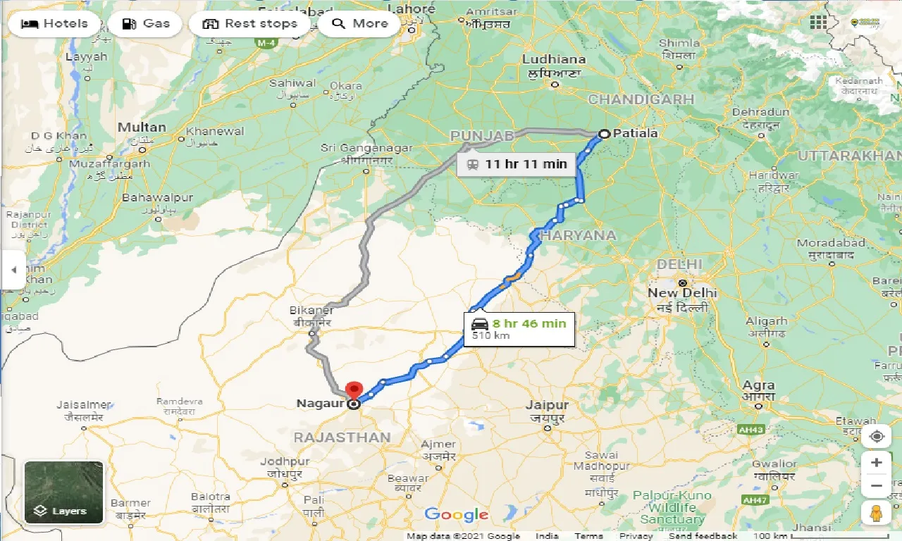 patiala-to-nagaur-taxi
