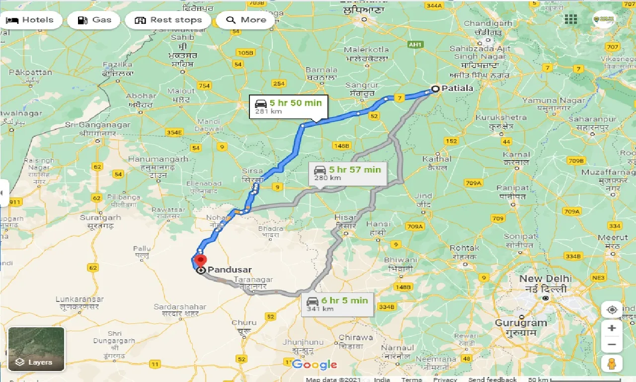 patiala-to-pandusar-one-way