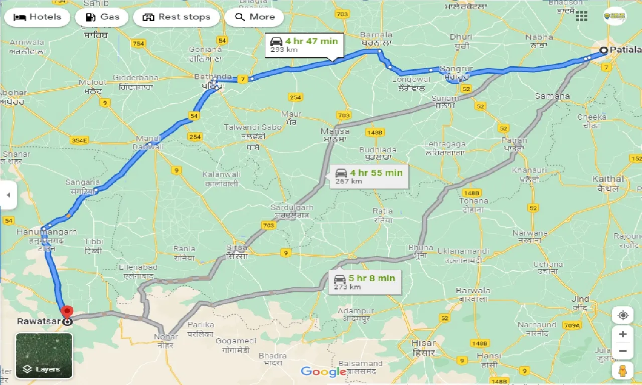 patiala-to-rawatsar-one-way