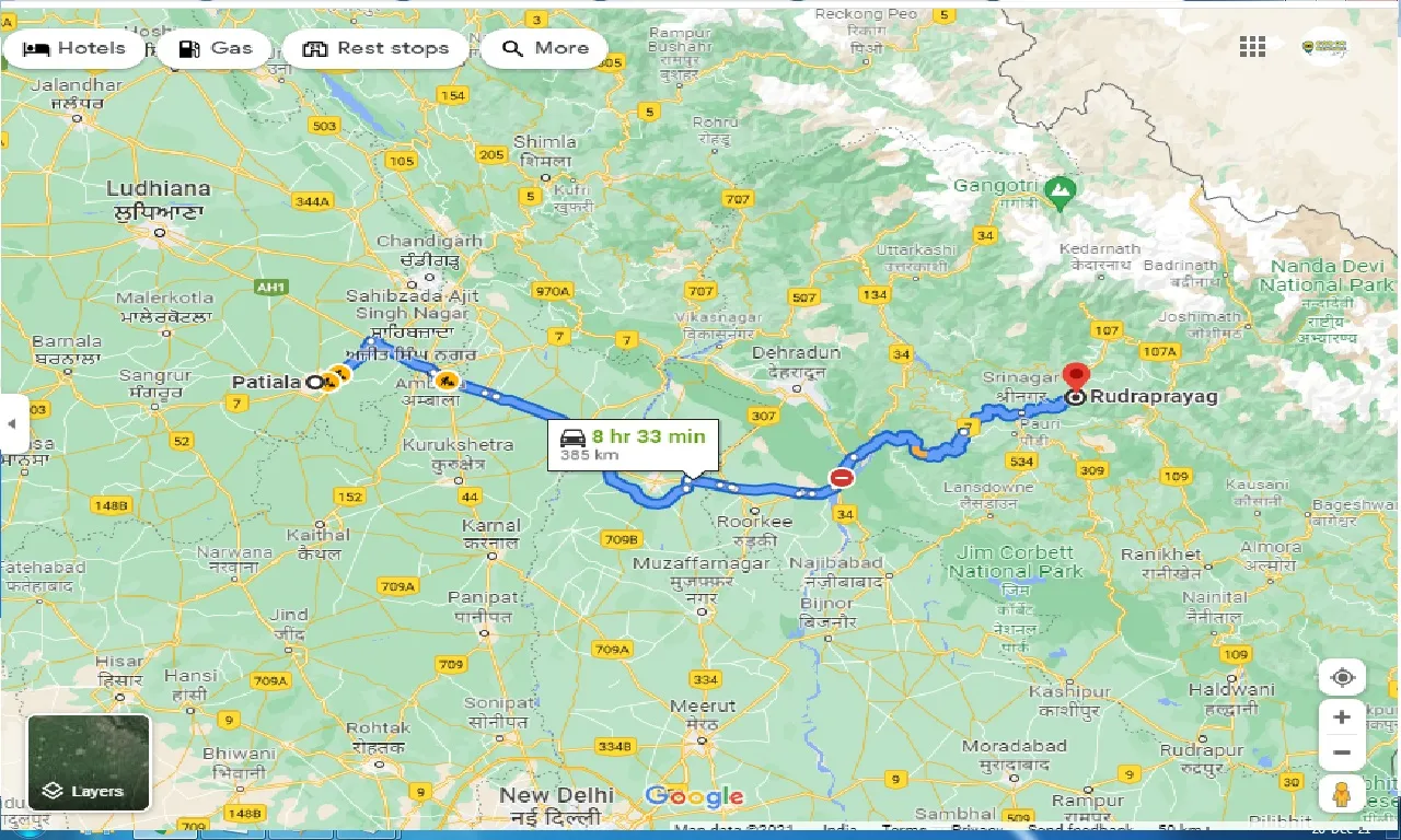 patiala-to-rudraprayag-one-way