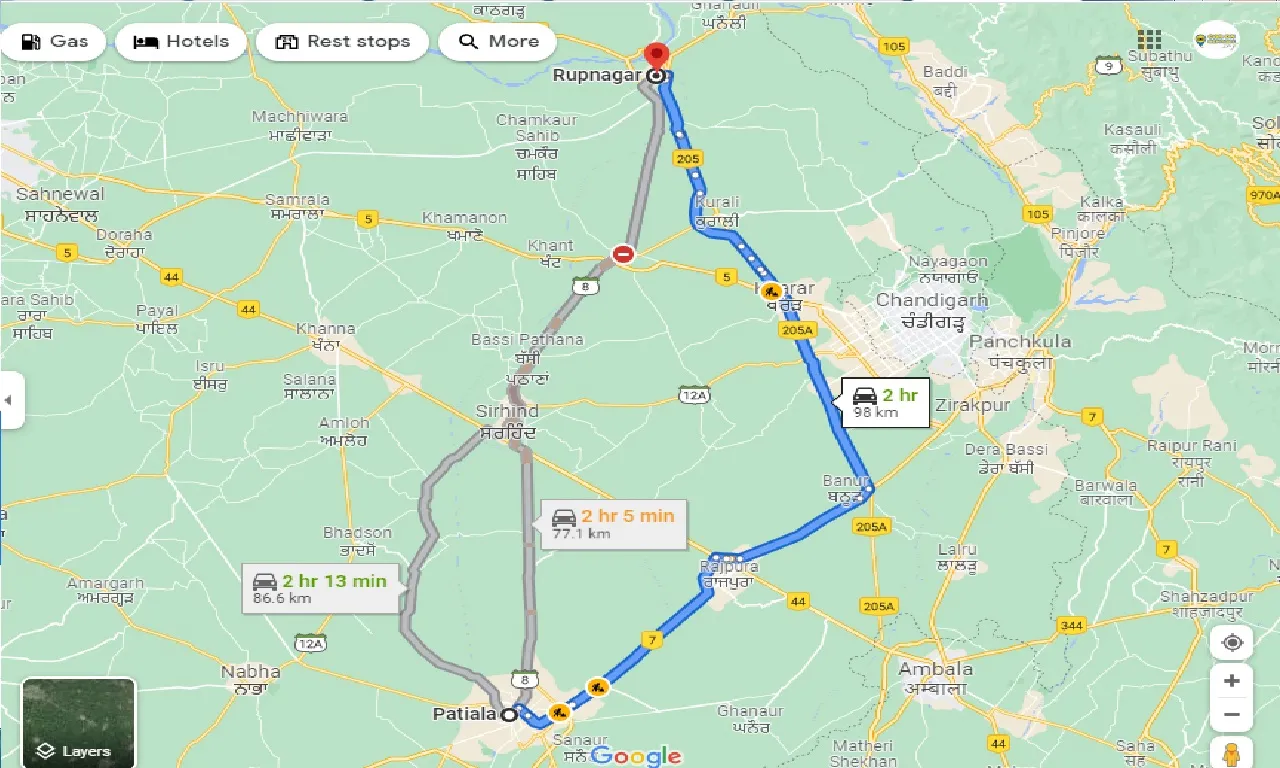 patiala-to-rupnagar-one-way