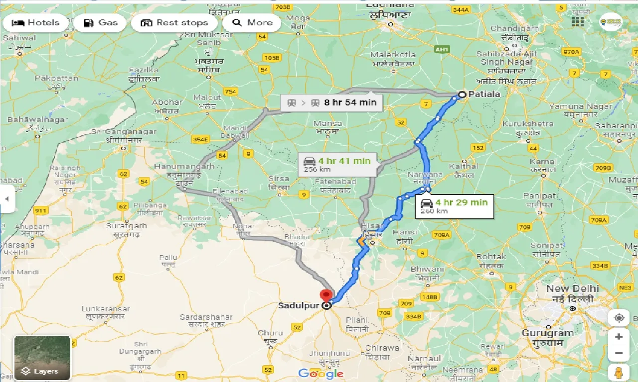 patiala-to-sadulpur-taxi