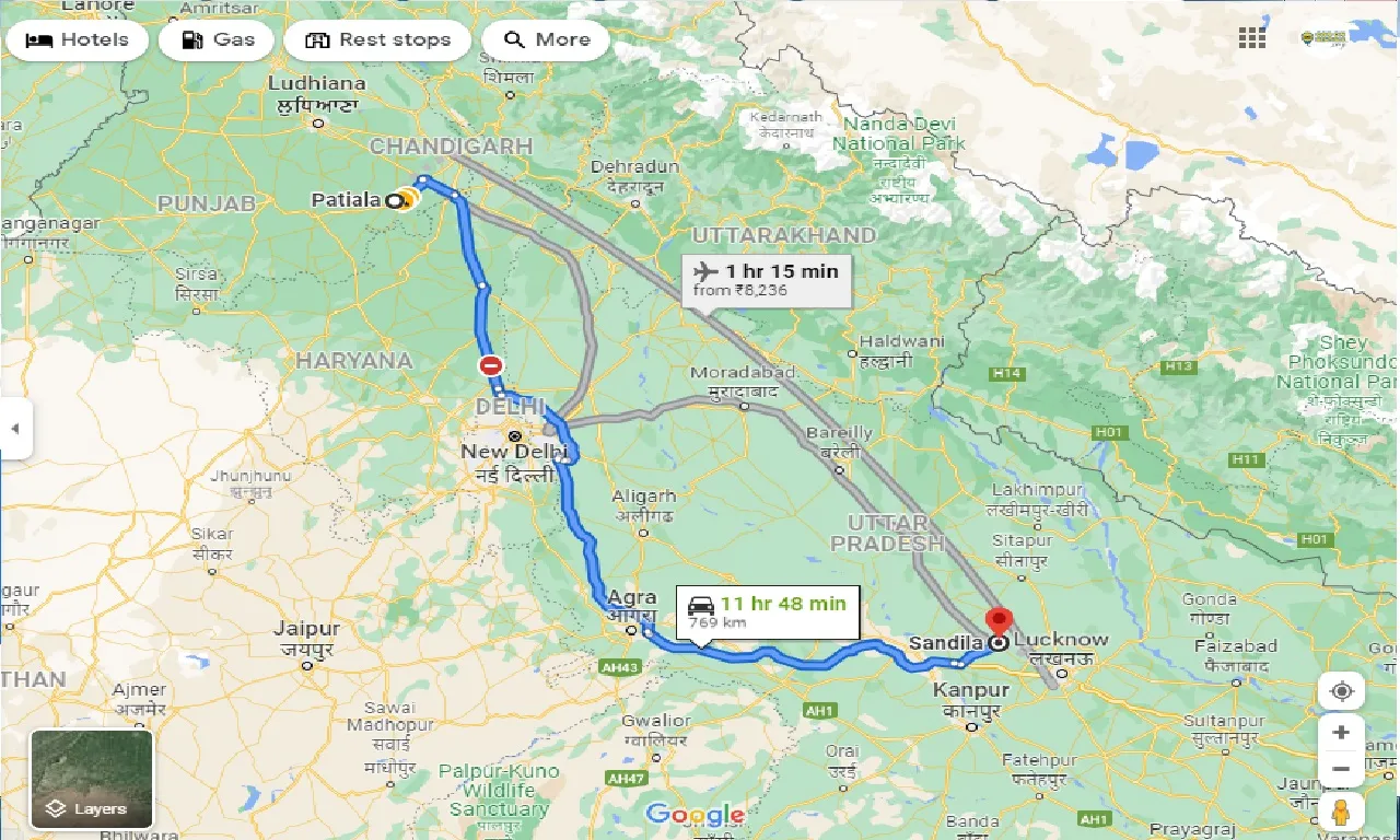 patiala-to-sandila-taxi