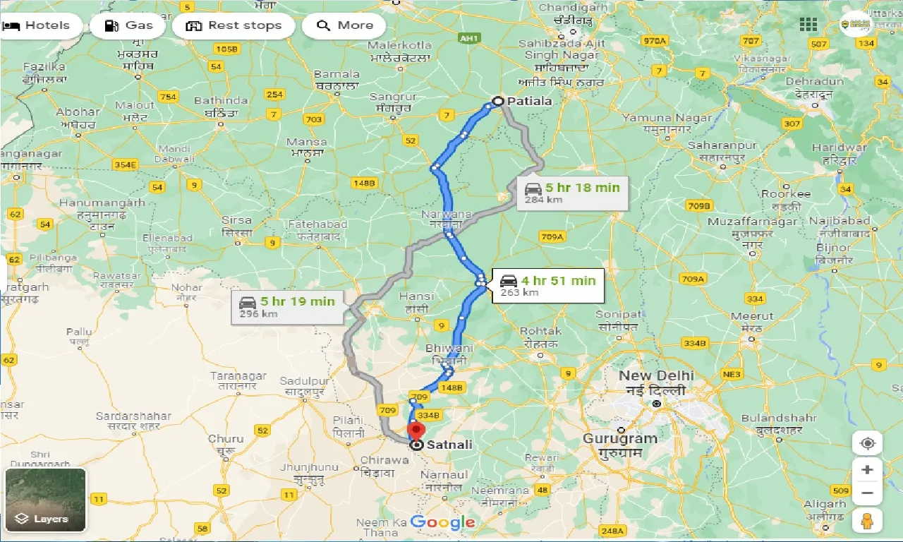 patiala-to-satnali-taxi
