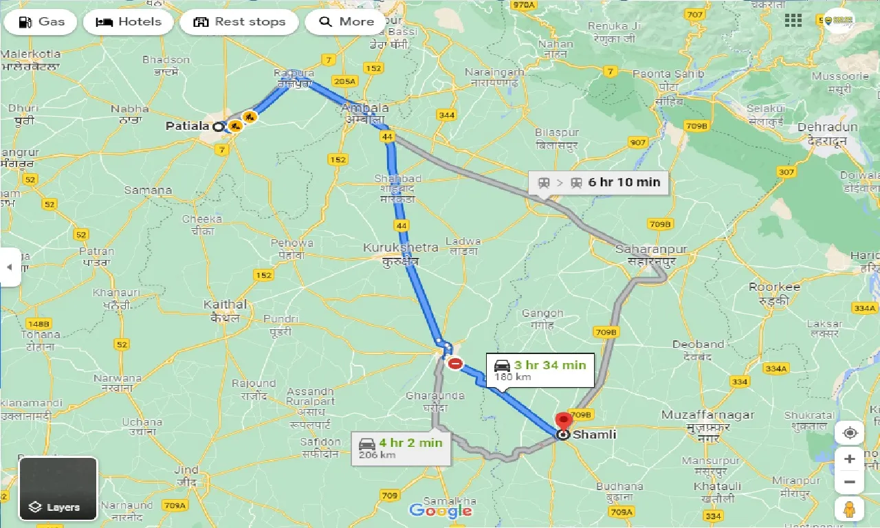 patiala-to-shamli-taxi