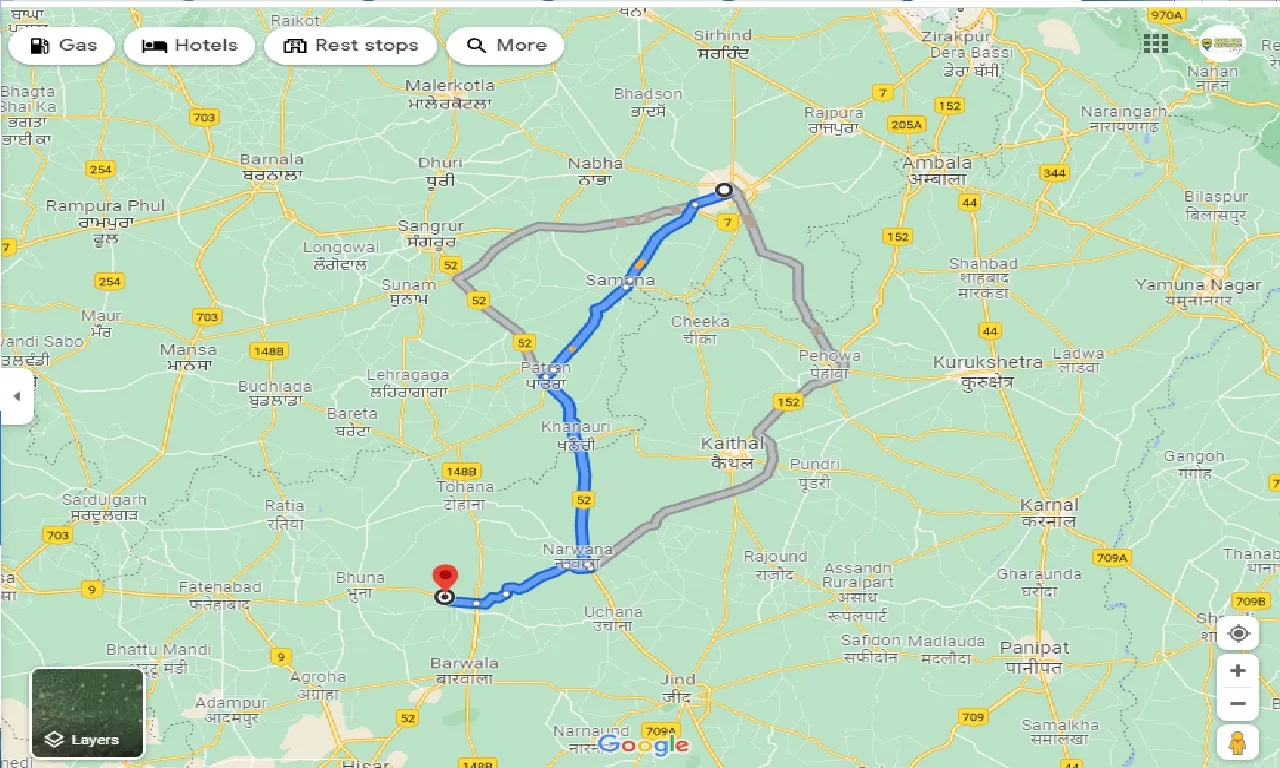 patiala-to-uklanamandi-one-way