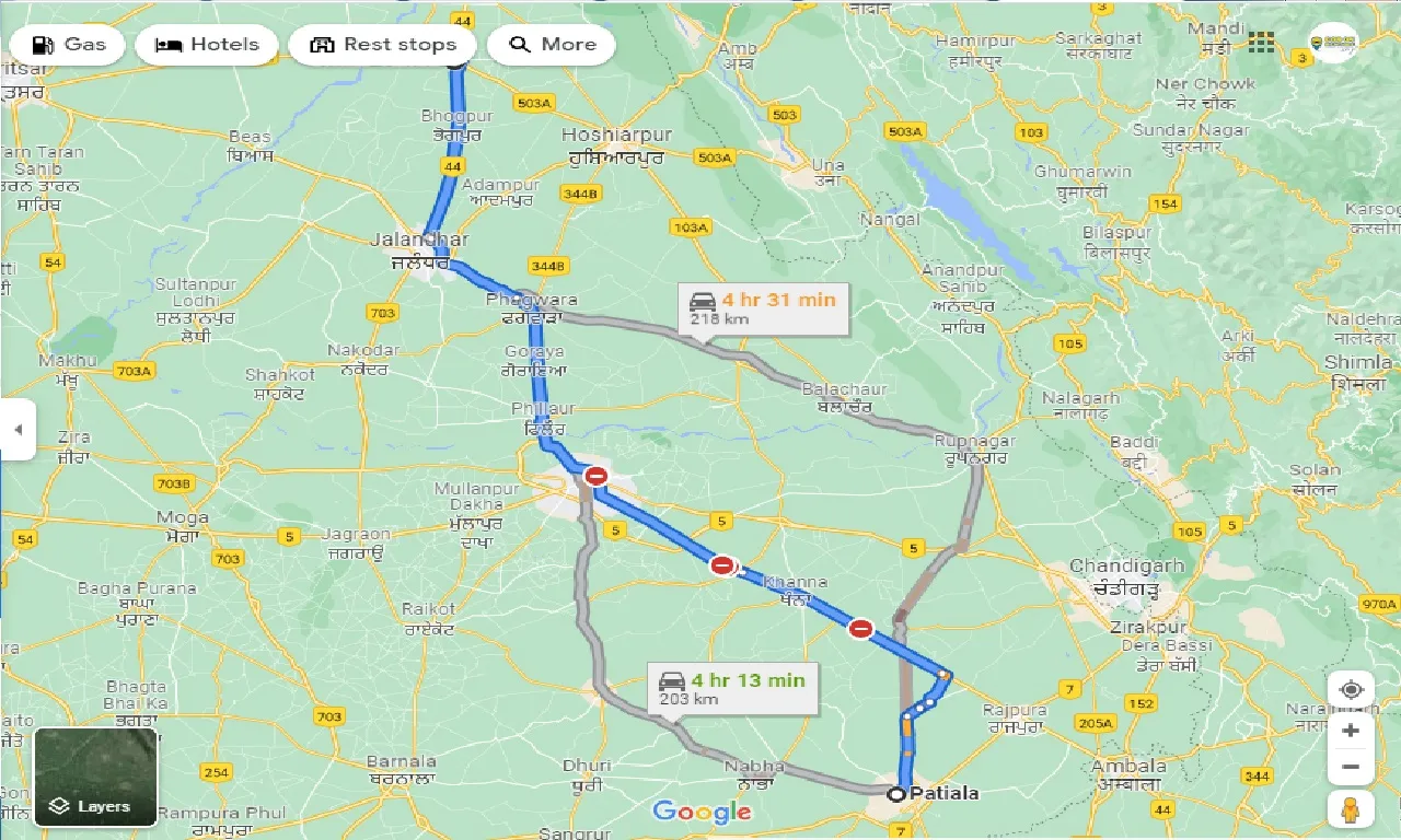 patiala-to-urmar-tanda-taxi
