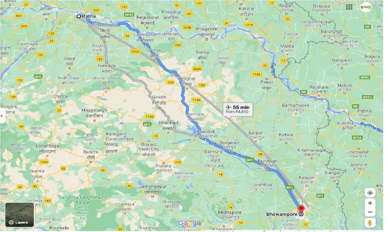 patna-to-bhawanipur-one-way