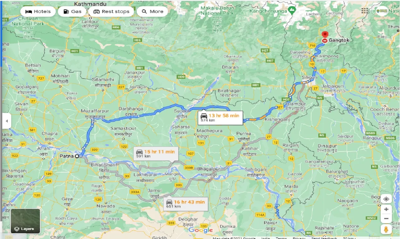 patna-to-gangtok-one-way
