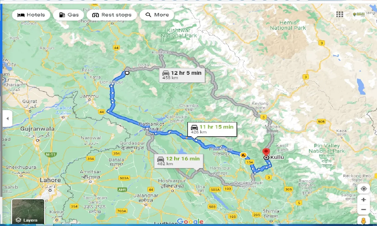 patnitop-to-kullu-one-way