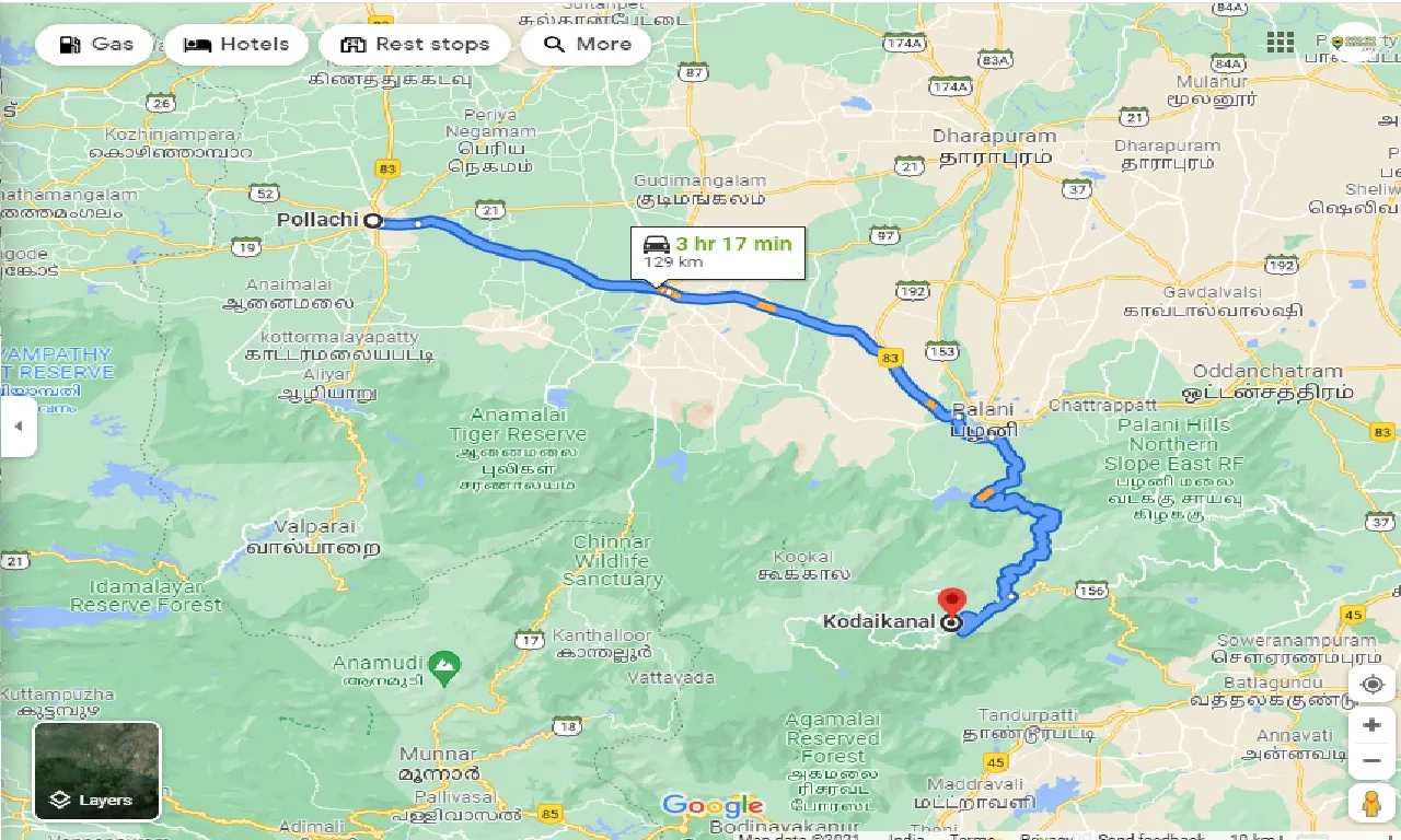pollachi-to-kodaikanal-round-trip