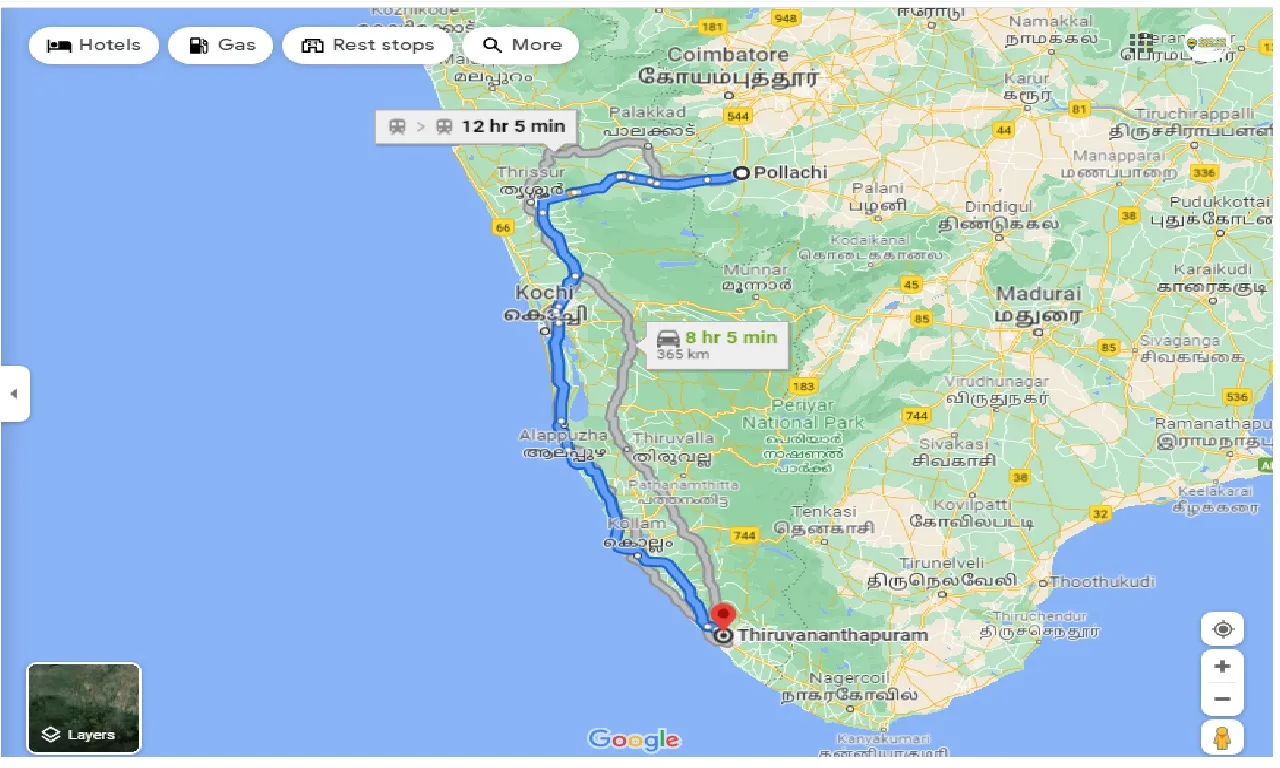 pollachi-to-trivandrum-round-trip