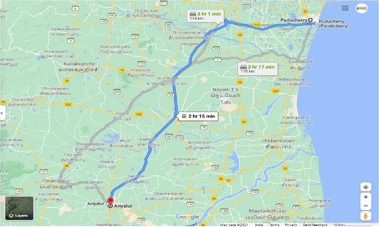 pondicherry-to-ariyalur-round-trip